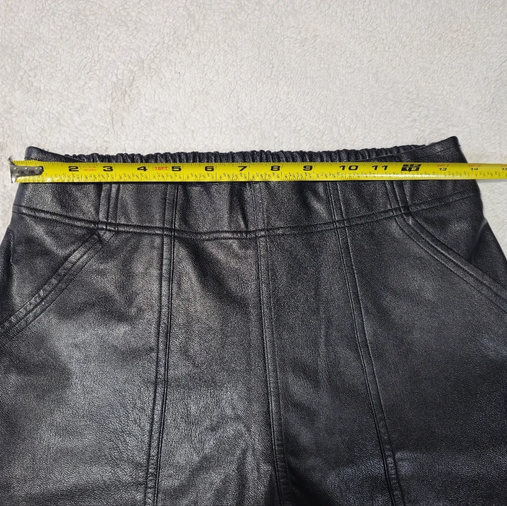Spanx Faux Leather Brown Jogger Size M - Picture 11 of 11